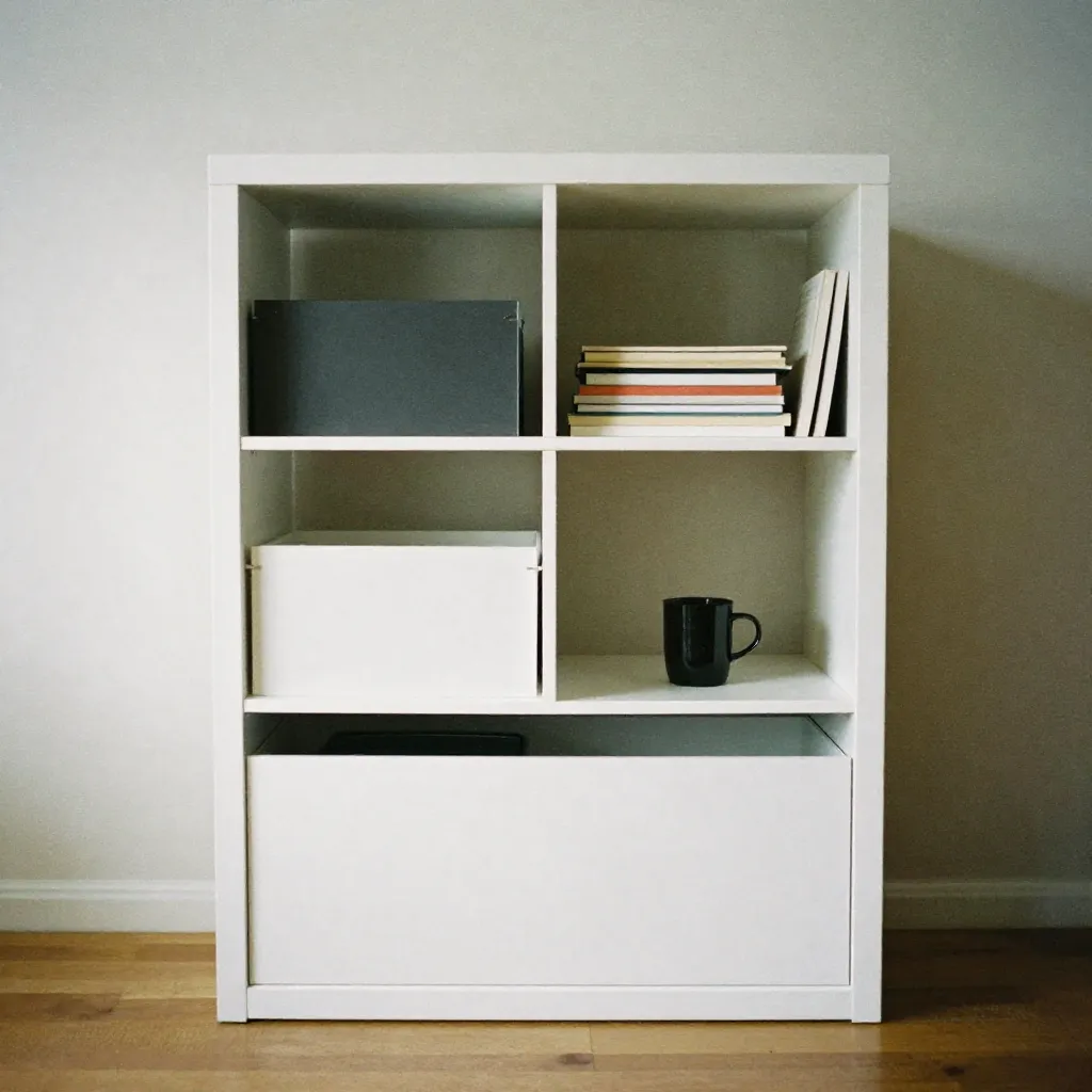 Asymmetrical layout with floating elements